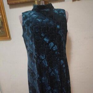 Chico's burned out velvet dress